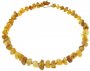 Light amber stone beads